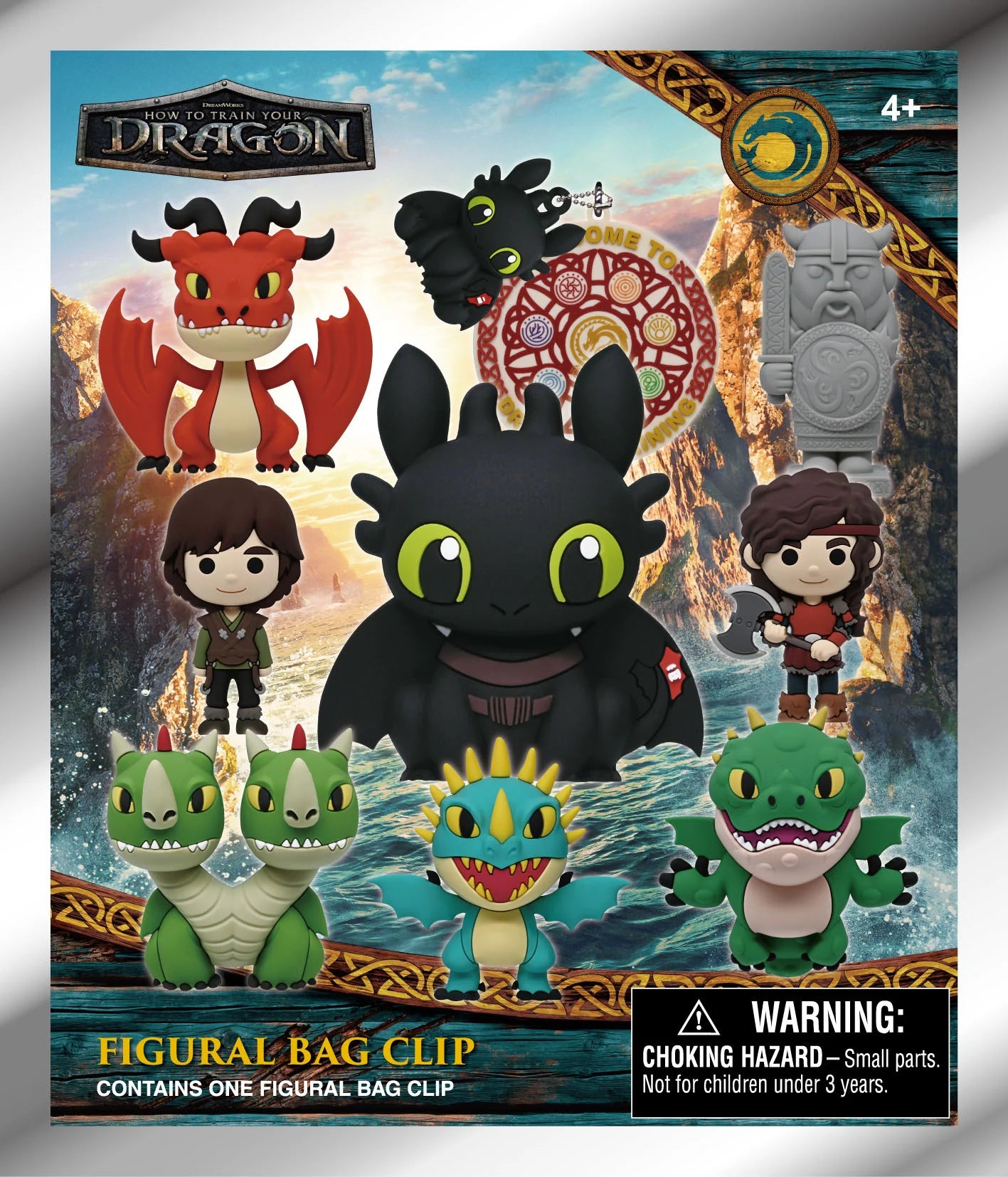 HOW TO TRAIN YOUR DRAGON - Series 2 -3D Foam Bag Clip (Display 24 Pcs)