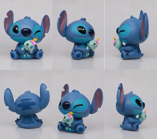 DISNEY - Stitch & Scrump - Figural Bank 18cm in acetane box