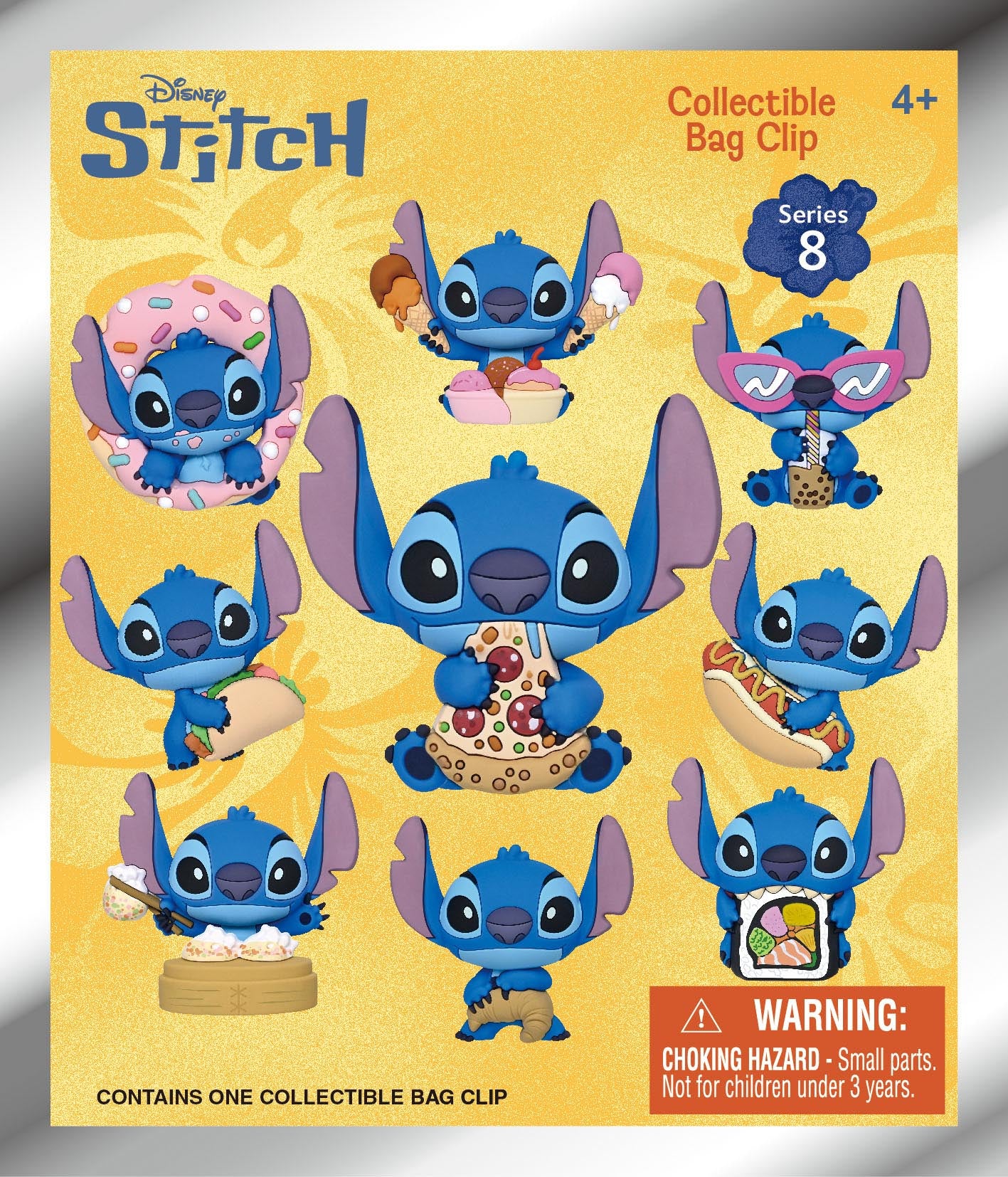 STITCH - Series 8 - 3D Foam Bag Clip (Display 24 Pcs)