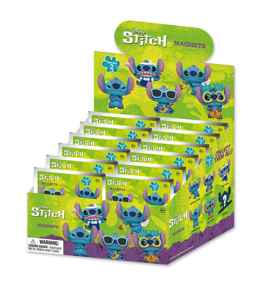 STITCH - Serie 2 - 3D Foam Magnets in blind bags (Display 12 Pcs)