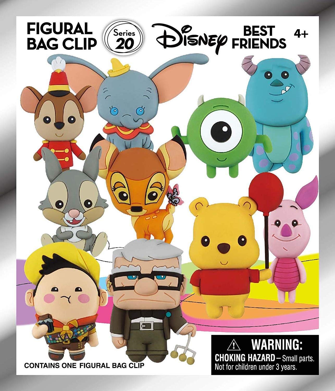DISNEY - Best Friends Series 20 - 3D Foam Bag Clip (Display 24 Pcs)