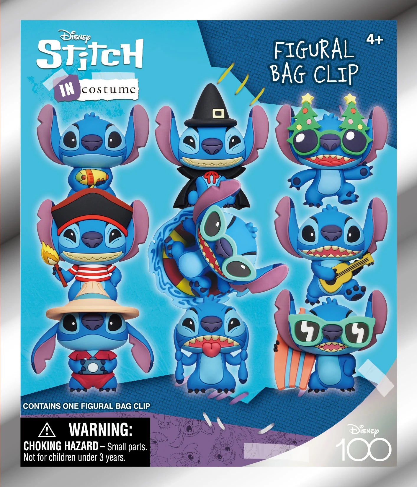 STITCH IN COSTUME - Exclusive 3 - 3D Foam Bag Clip (Display 24 Pcs)