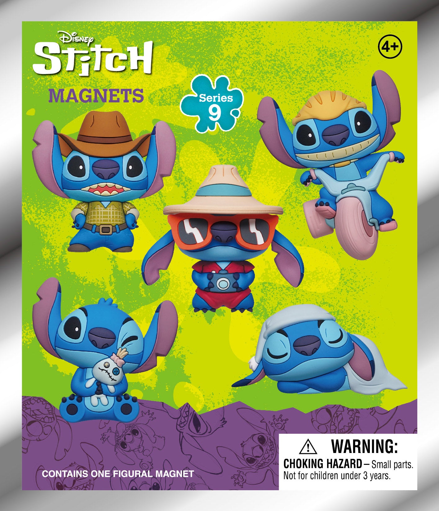 STITCH - Series 9 - 3D Foam Magnets in blind bags (Display 12 Pcs)