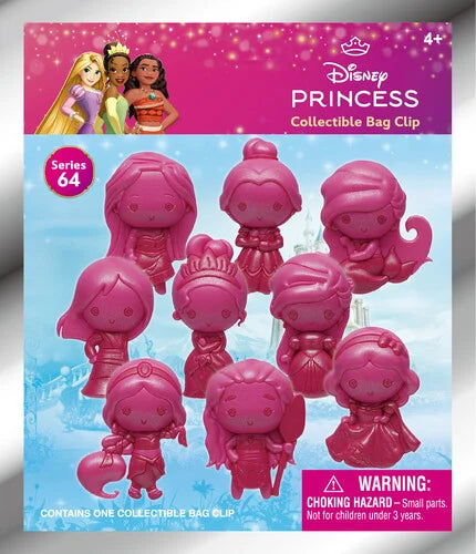 PRINCESS - Series 64 - 3D Foam Bag Clip (Display 24 Pcs)