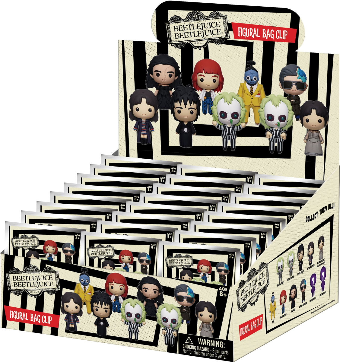 BEETLEJUICE 2 - Series 1 - 3D Foam Bag Clip (Display 24 Pcs)