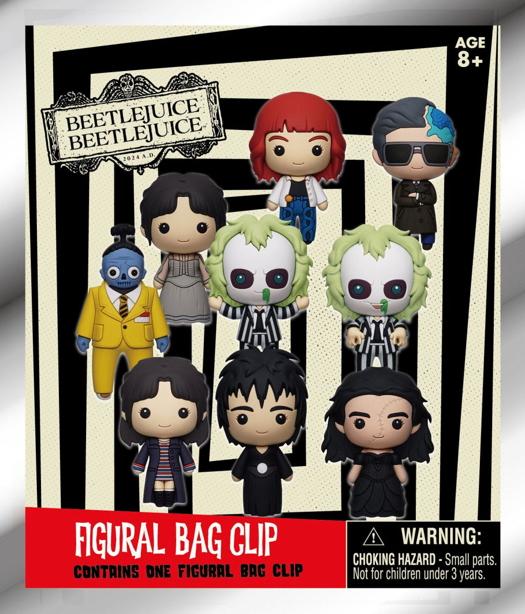 BEETLEJUICE 2 - Series 1 - 3D Foam Bag Clip (Display 24 Pcs)