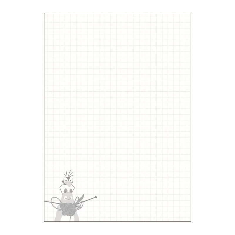 SPIRITED AWAY - Knitting Lesson - Notebook B6 12.8x18.2cm