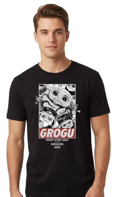 MANDALORIAN & GROGU - Protect Attack Snack - T-Shirt (L)