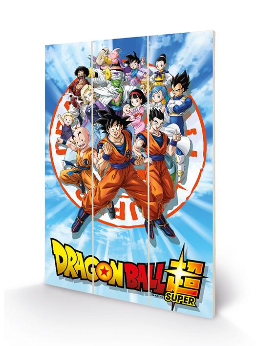 DRAGON BALL Z - Goku & the Z Fighters - Wood Print 20x29.5