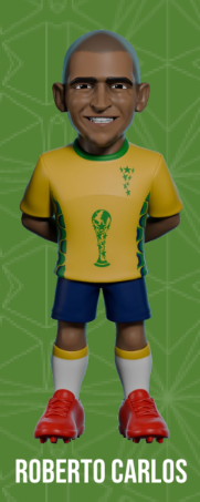 BRAZIL - Roberto Carlos - Figure Minix World Legends Cup 12cm