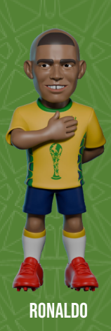 BRAZIL - Ronaldo - Figure Minix World Legends Cup 12cm
