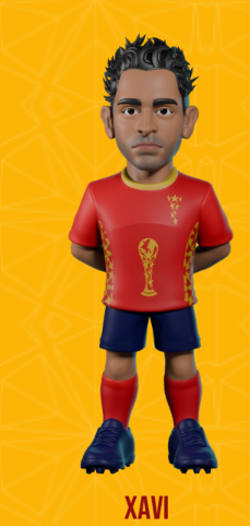 SPAIN - Xavi - Figure Minix World Legends Cup 12cm