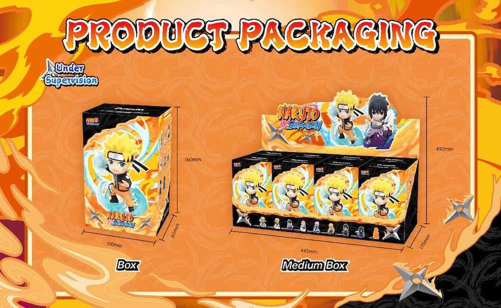 NARUTO SHIPPUDEN - Great Ninja Vol 1 - Blind Box Set 8 Figurine TBAcm