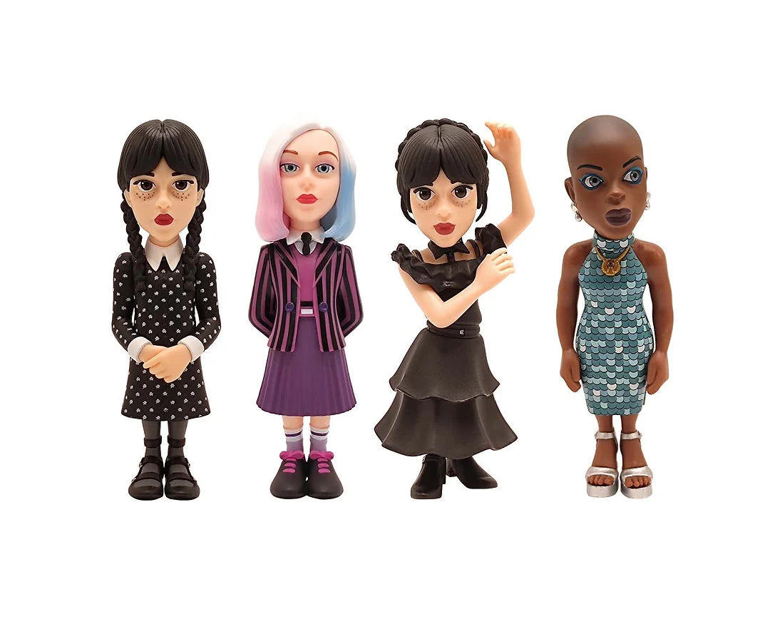 WEDNESDAY -Wednesday, Wednesday in dress,Enid,Bianca -4 Fig. Minix 7cm