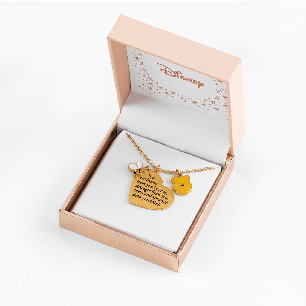 WINNIE THE POOH - Love - Necklace in Brass Plated