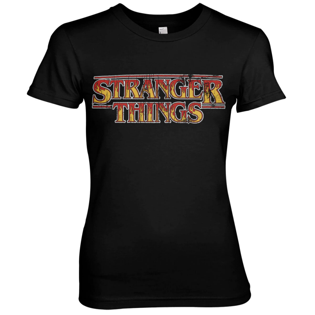 STRANGER THINGS - Fire Logo - T-Shirt Girl (L)