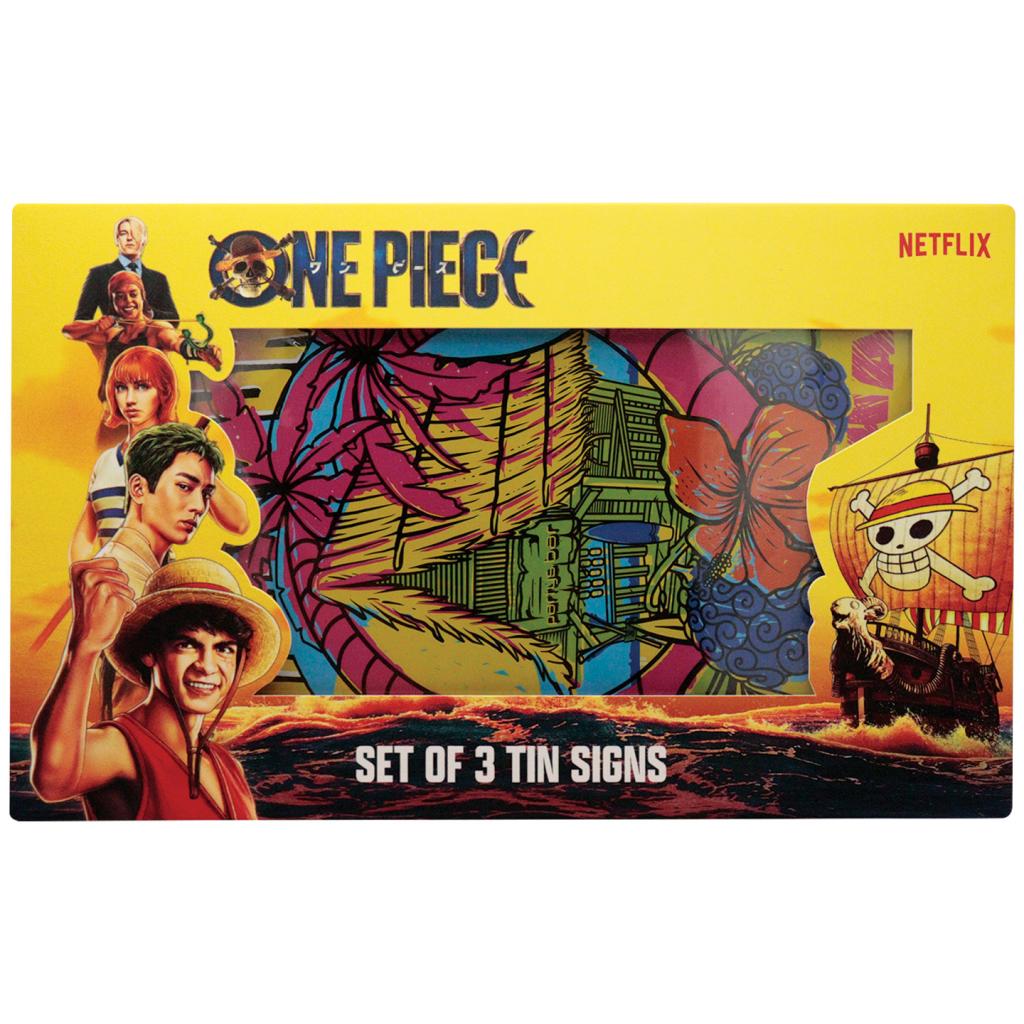 ONE PIECE NETFLIX - Set of 3 Tin Signs