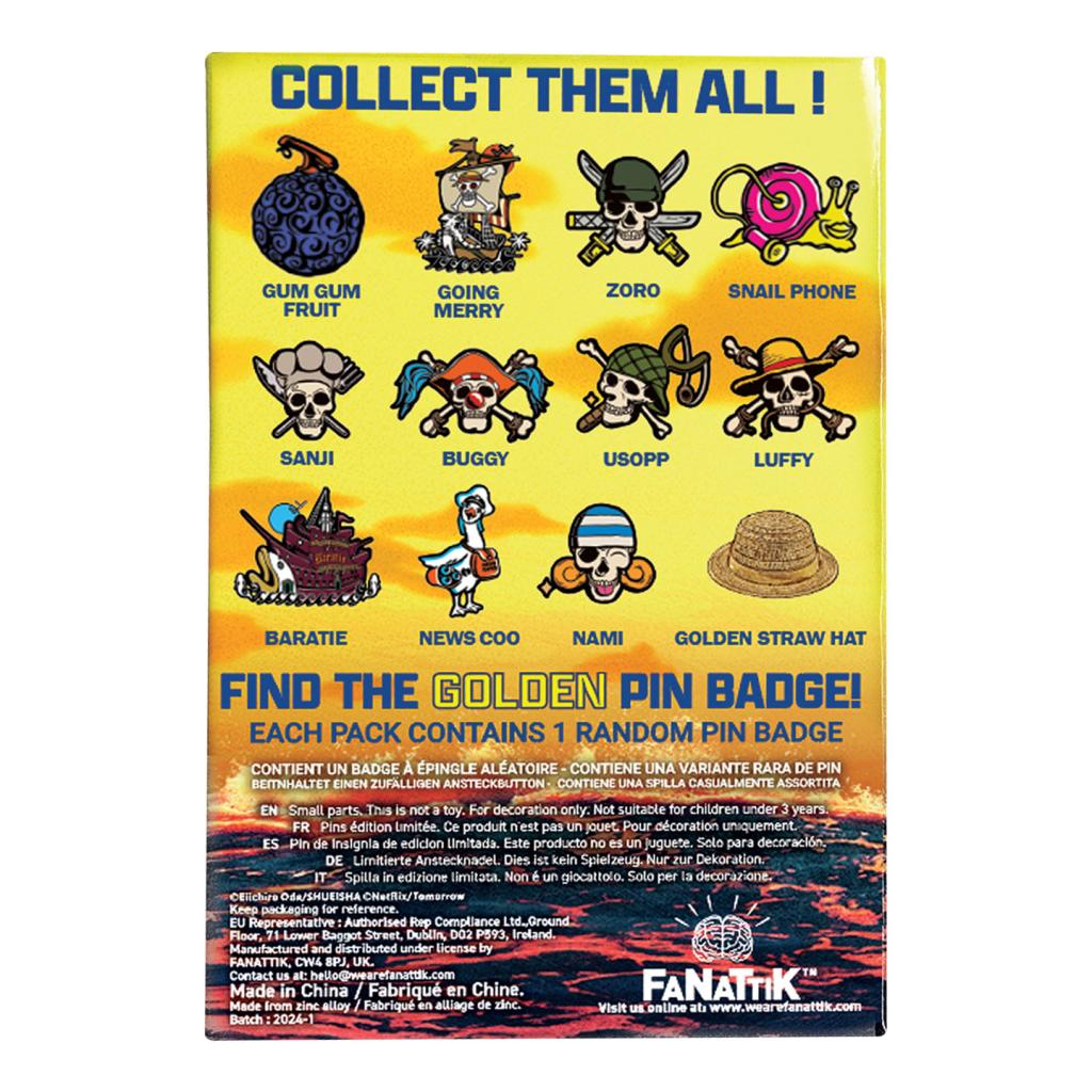 ONE PIECE NETFLIX - Mystery Box of 12 Pin Badge