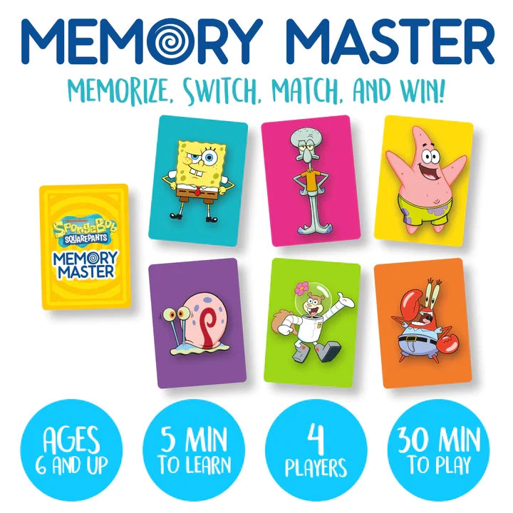 SPONGEBOB SQUAREPANTS - Memory Master Card Game (UK)