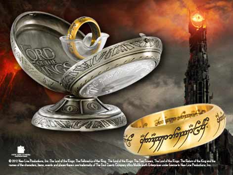 LORD OF THE RINGS - One Ring Stainless Steel - Size US 09 FR 59.9