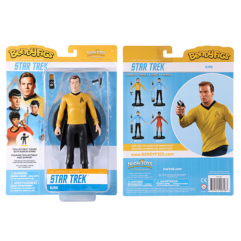 STAR TREK - Kirk - Bendyfigs Figure with Support