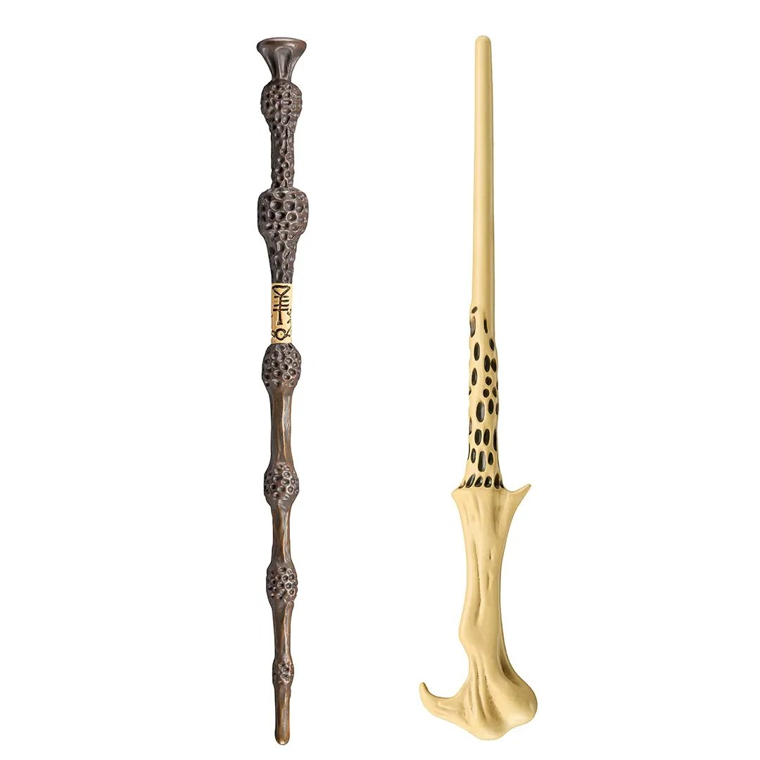 HARRY POTTER - 2 Baguettes PVC - Lord Voldemort & Baguette de Sureau