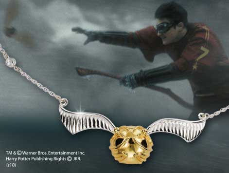 HARRY POTTER - The Quidditch Golden Snitch Necklace