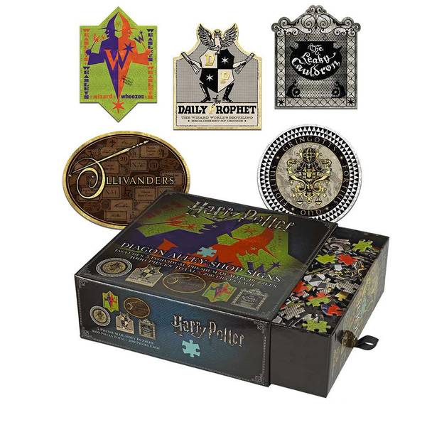 HARRY POTTER - Puzzle 5X200 pcs - Les enseignes du Chemin de Traverse