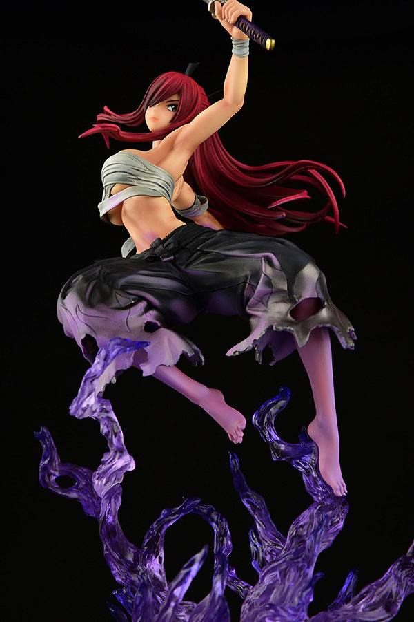 FAIRY TAIL - Erza Scarlet Samurai Ver. Shikkoku - Statue OrcaToys 43cm