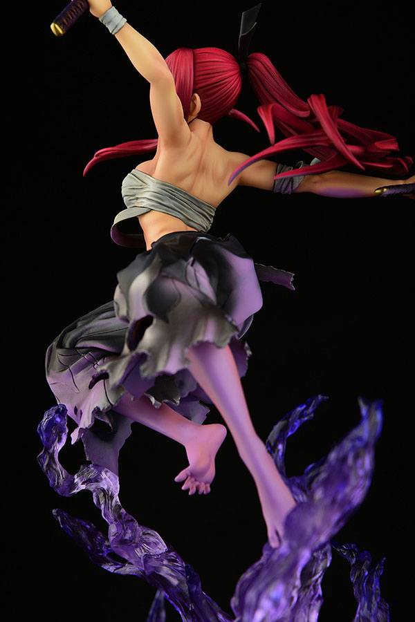 FAIRY TAIL - Erza Scarlet Samurai Ver. Shikkoku - Statue OrcaToys 43cm