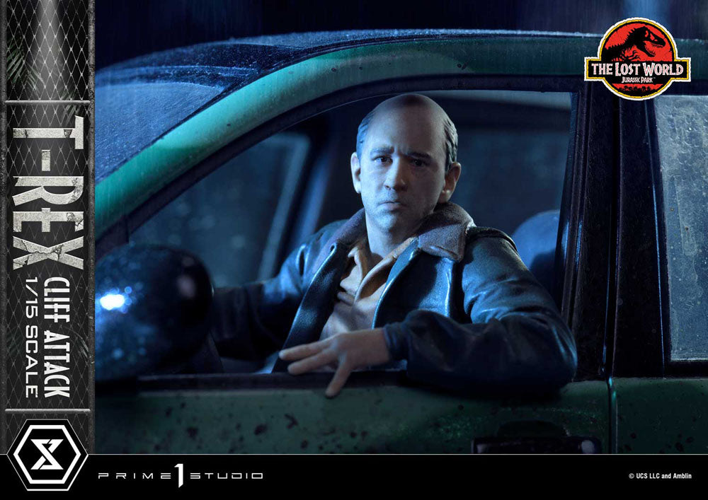 JURASSIC PARK THE LOST WORLD - T-Rex Cliff Attack -Statue 1/15 53cm