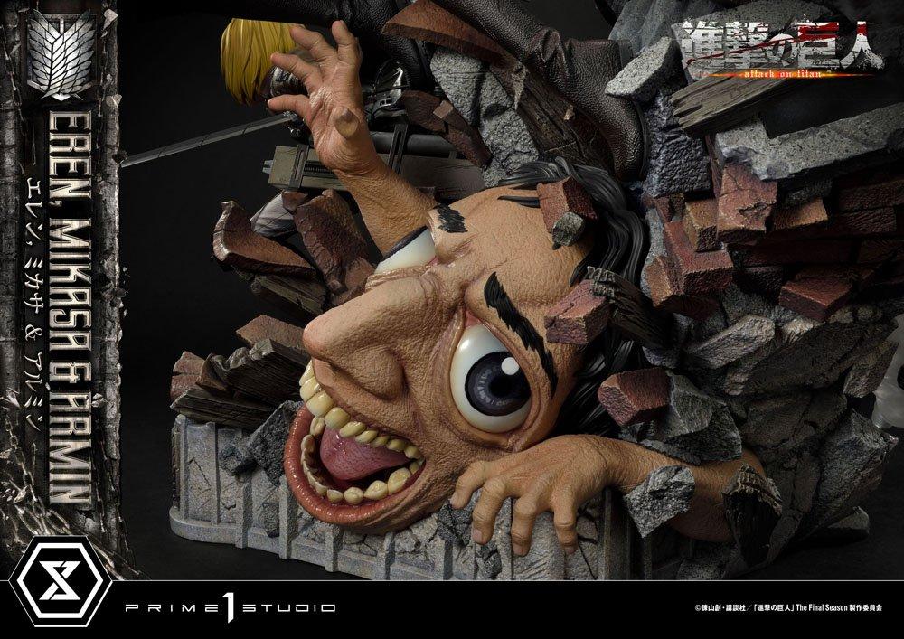 ATTACK ON TITAN - Eren, Mikasa & Armin - Statue Ultimate 72cm