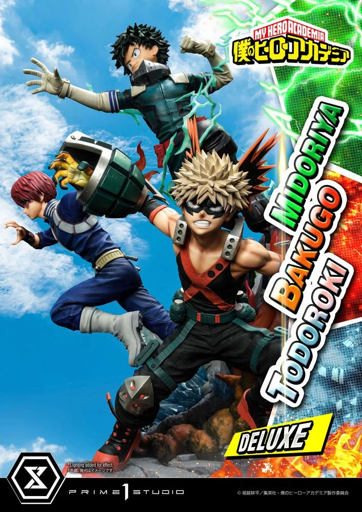 MY HERO ACADEMIA - Midoriya, Bakugo & Todoroki - Statue Deluxe 69cm