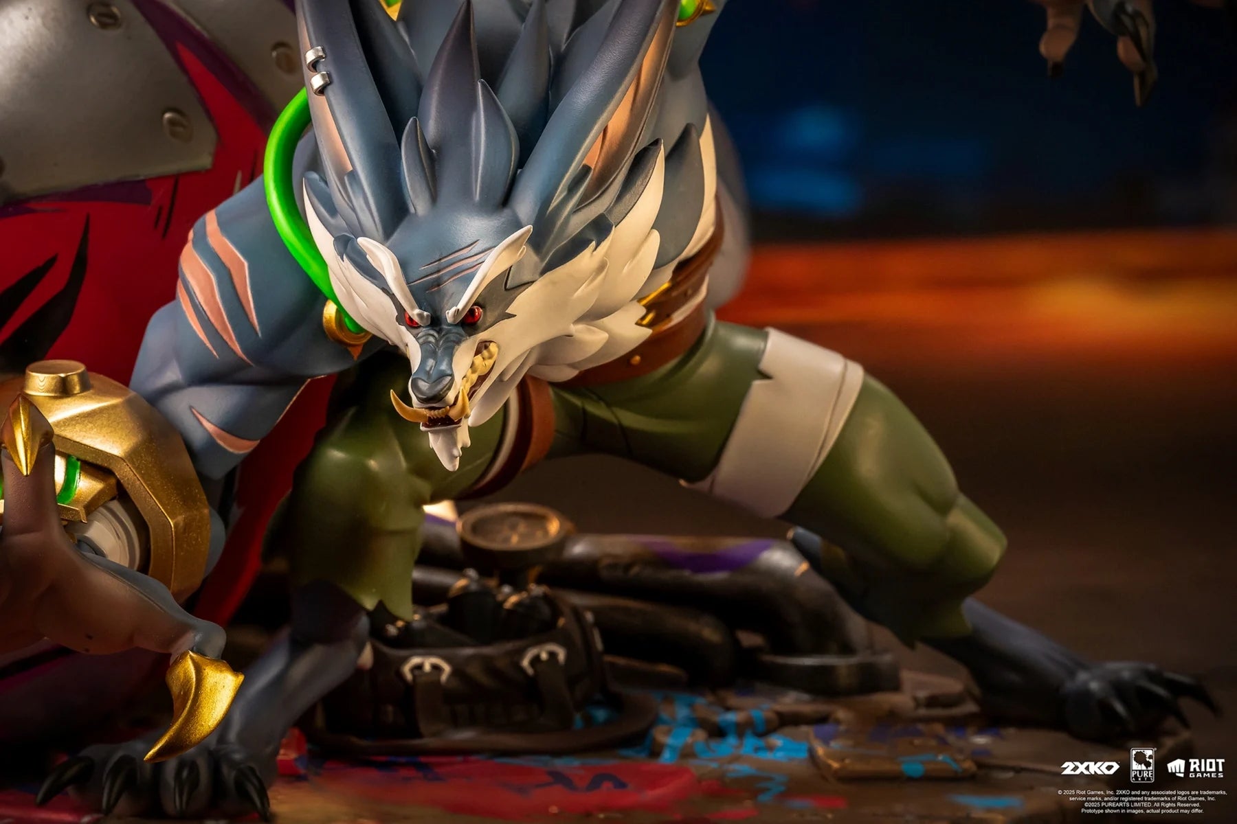 LEAGUE OF LEGENDS - Jinx & Warwick - Statue Diorama 1/10 37cm