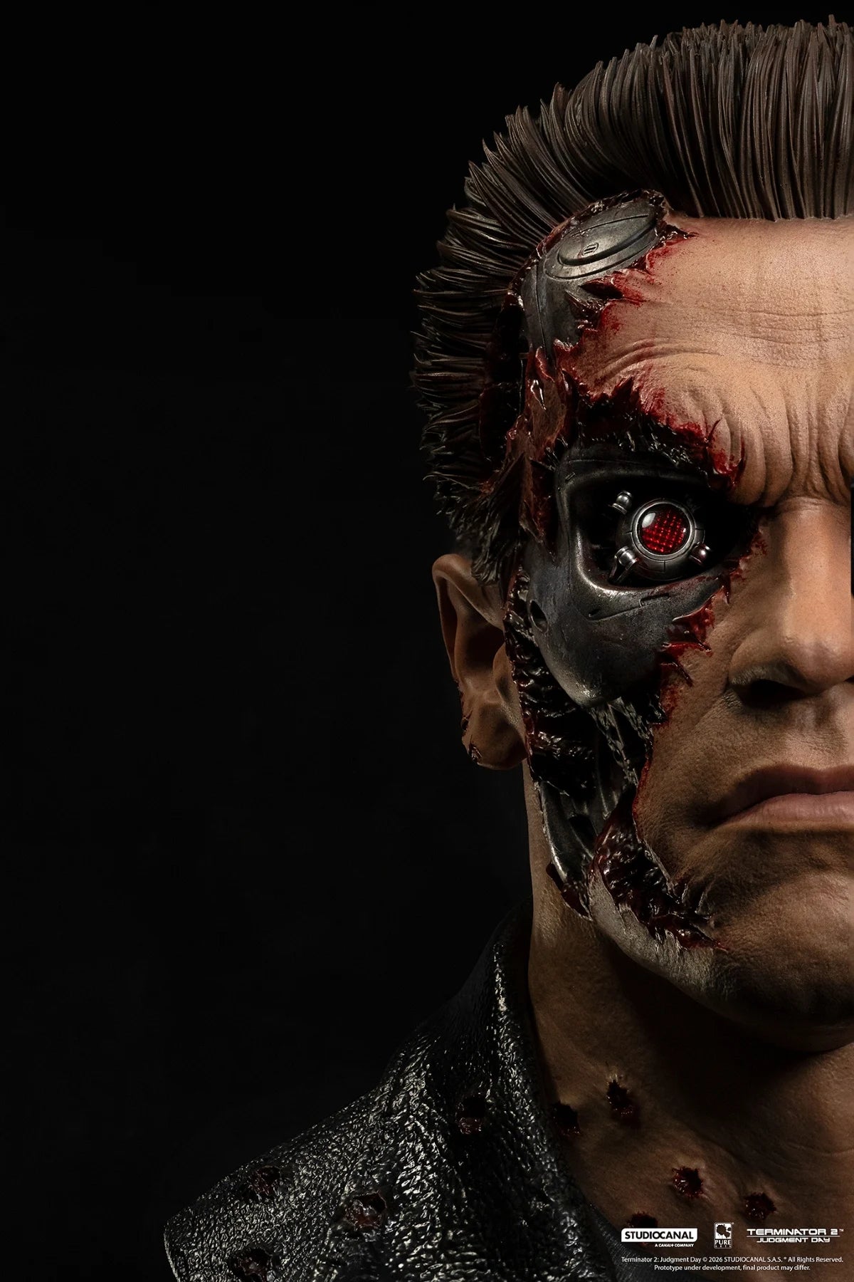 TERMINATOR 2 - T-800 Model 101 Battle Damaged -Scale Art Mask 1/1 47cm