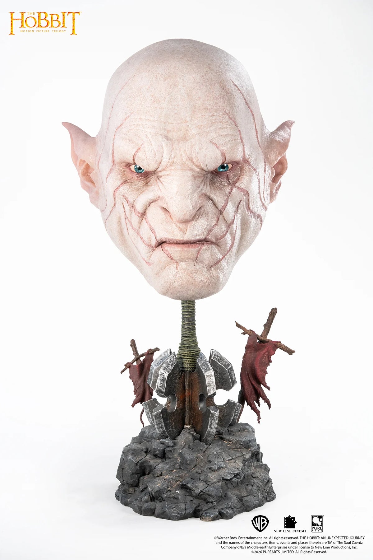 THE HOBBIT - Art Mask Azog - Replica 1/1 54cm