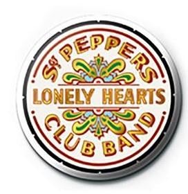 THE BEATLES - SGT Pepper Logo - Button Badge 25mm