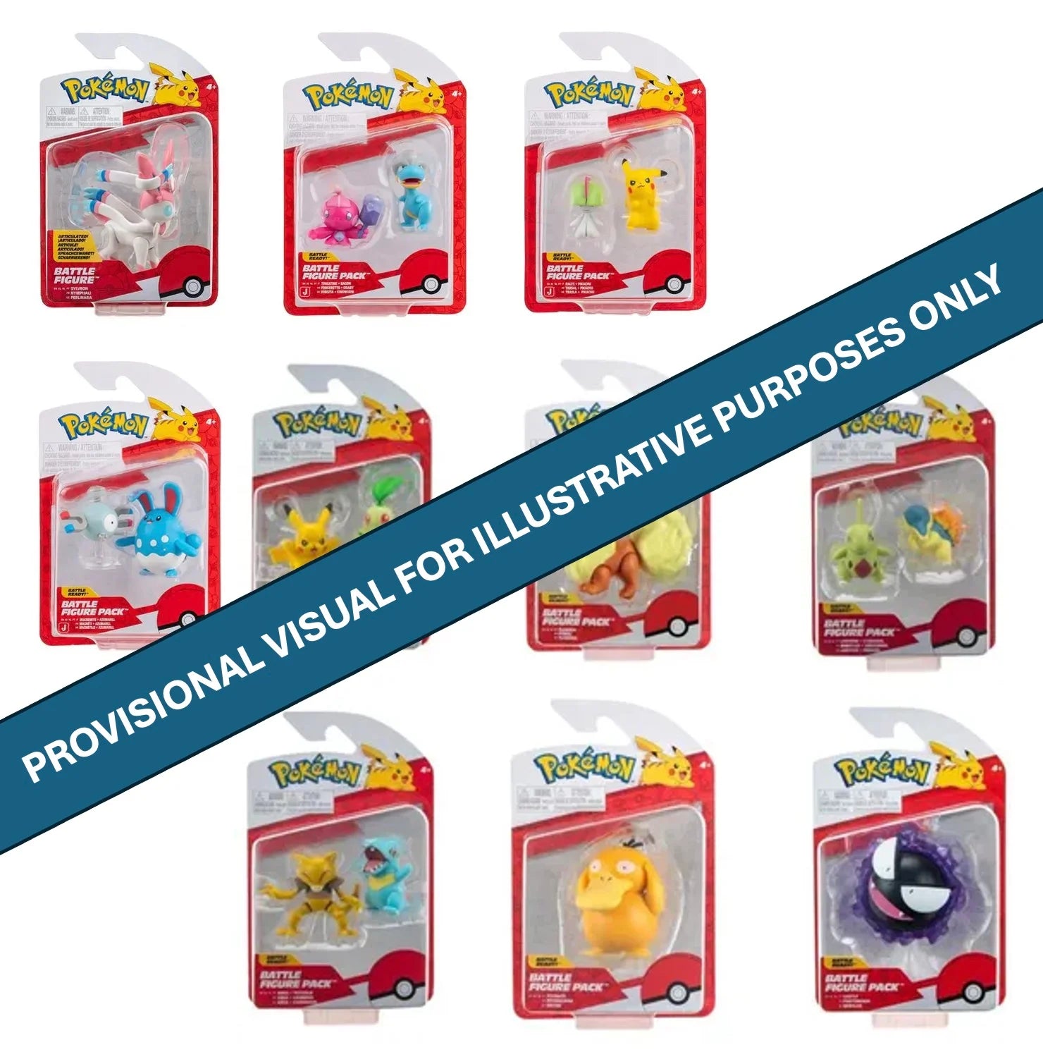 POKEMON - Battle Figure Packs - Assortment 6 pcs