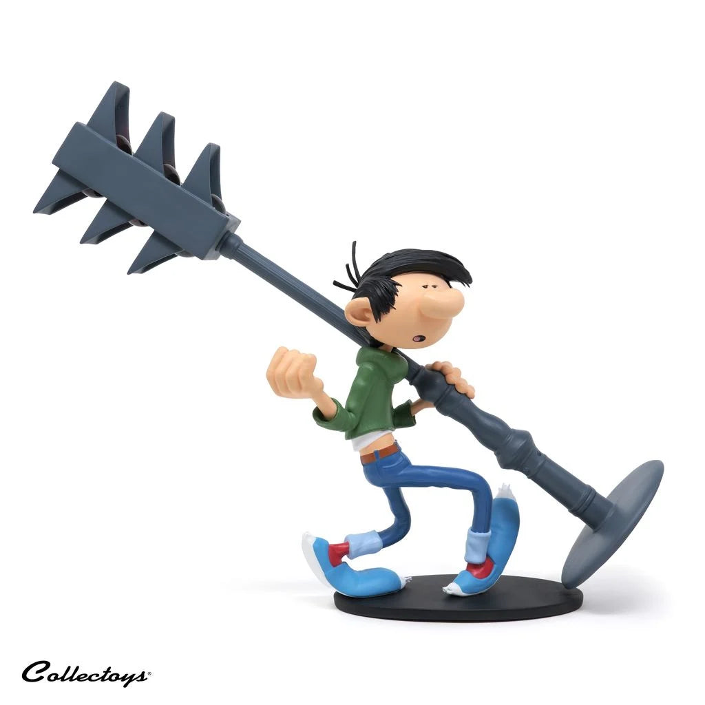GASTON LAGAFFE - Figurine Resine - Invention of traffic ligth - 25cm