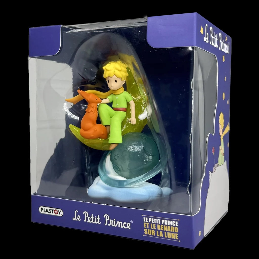 THE LITTLE PRINCE - Little Prince and the fox on the moon- Figure 8cm