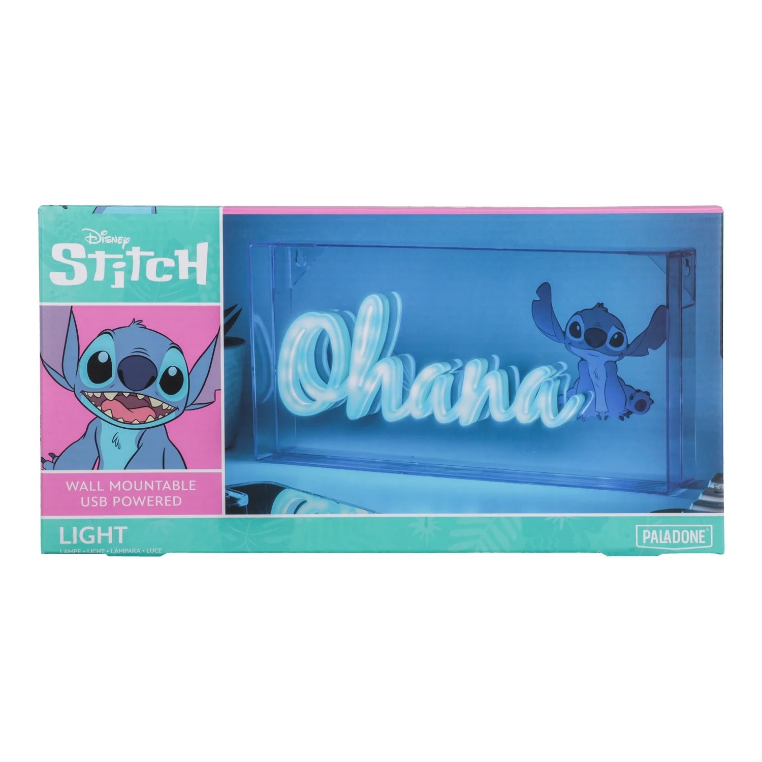 STITCH - Ohana - Led Neon Light 15.5x30.5cm