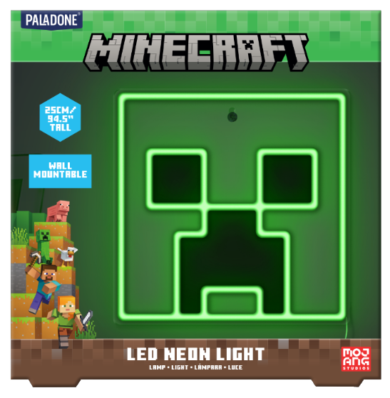 MINECRAFT - Creeper - Wall Mountable LED Neon Light