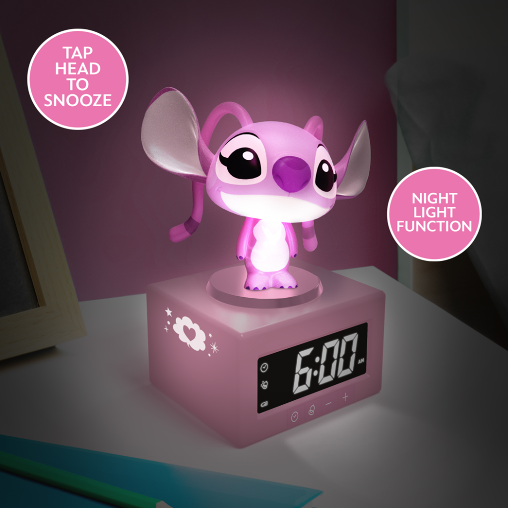 STITCH - Angel Icon Lamp Alarm Clock 4,7inch