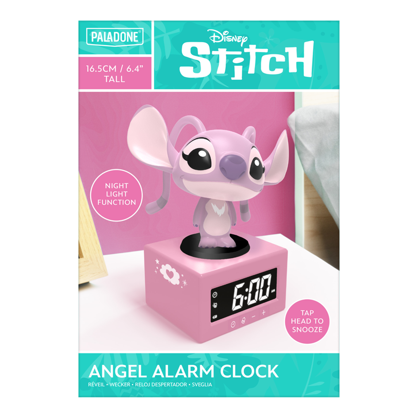 STITCH - Angel Icon Lamp Alarm Clock 4,7inch