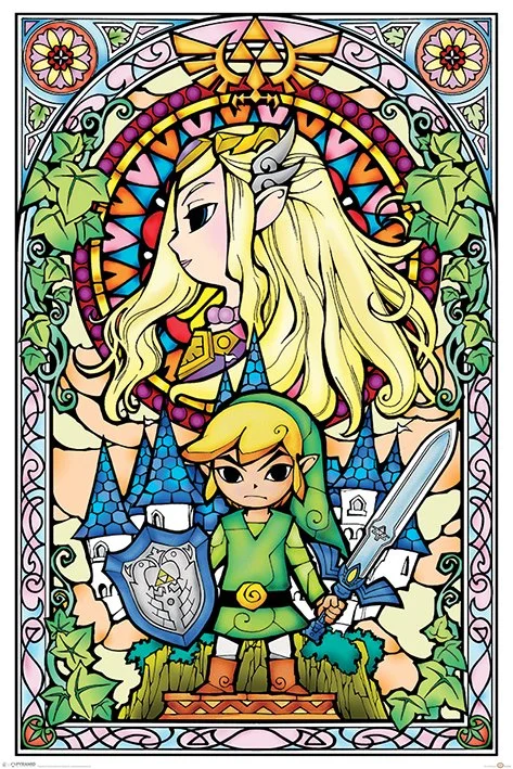 LEGEND OF ZELDA - Poster 61X91 - Stained Glass