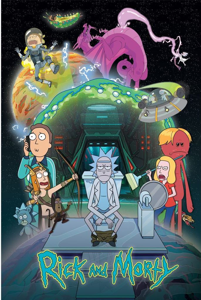 RICK AND MORTY - Toilet Adventure - Poster 61x91cm