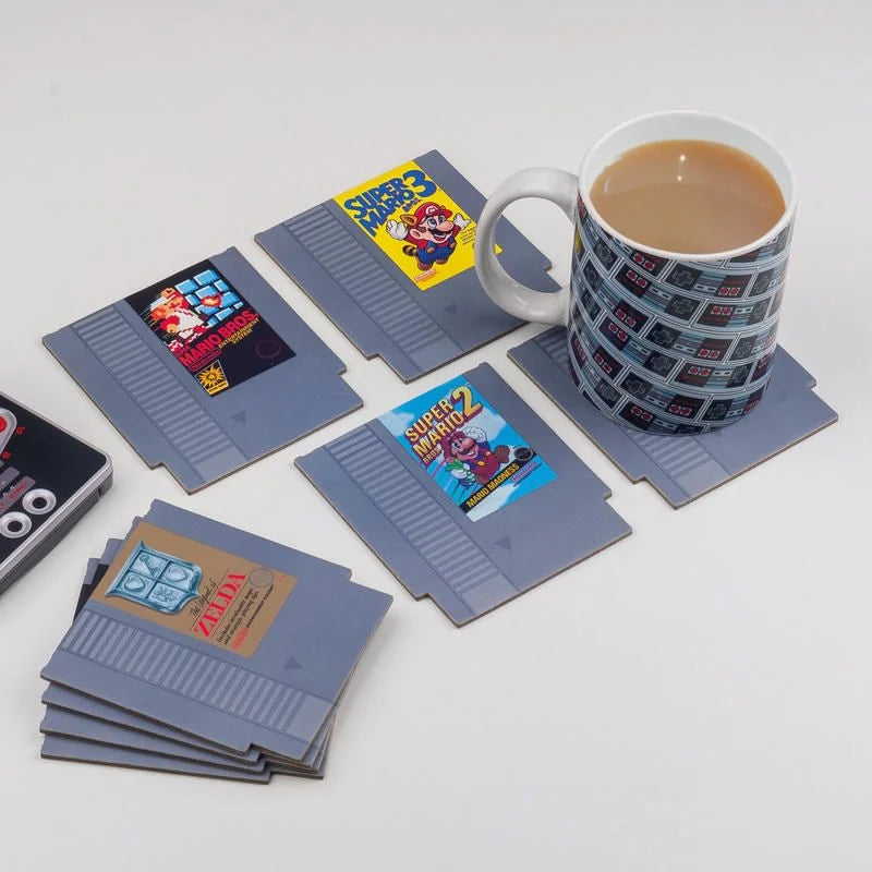 NINTENDO - NES - Cartridge - Set of 8 Coasters