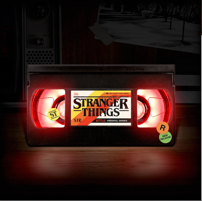 STRANGER THINGS - VHS Logo - Light