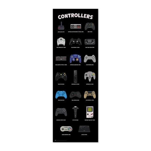 GAMING - Controllers - Door Poster 53x158 cm