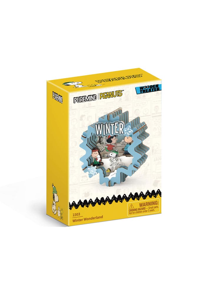 PEANUTS - Winter Wonderland - Wood Model Kit Theater